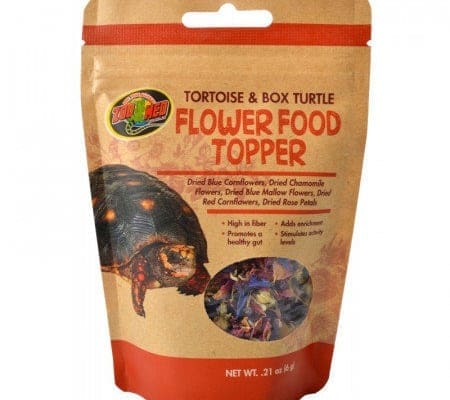 zoomed flower topper tortoise food