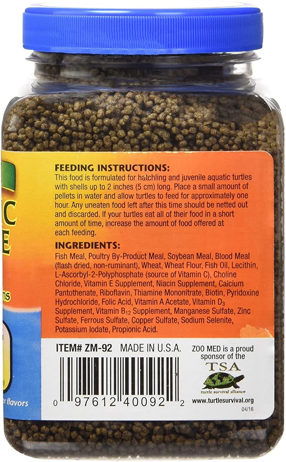 Zoomed natural aquatic turtle food water turtle hatchling formula